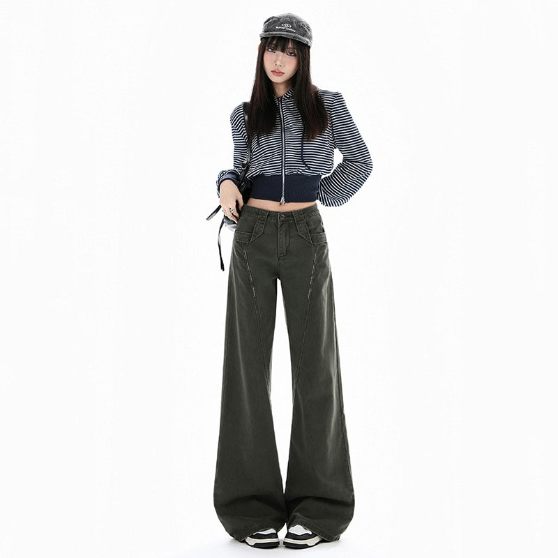 KPSR Vintage Slightly Stretched Wide-Leg Jeans
