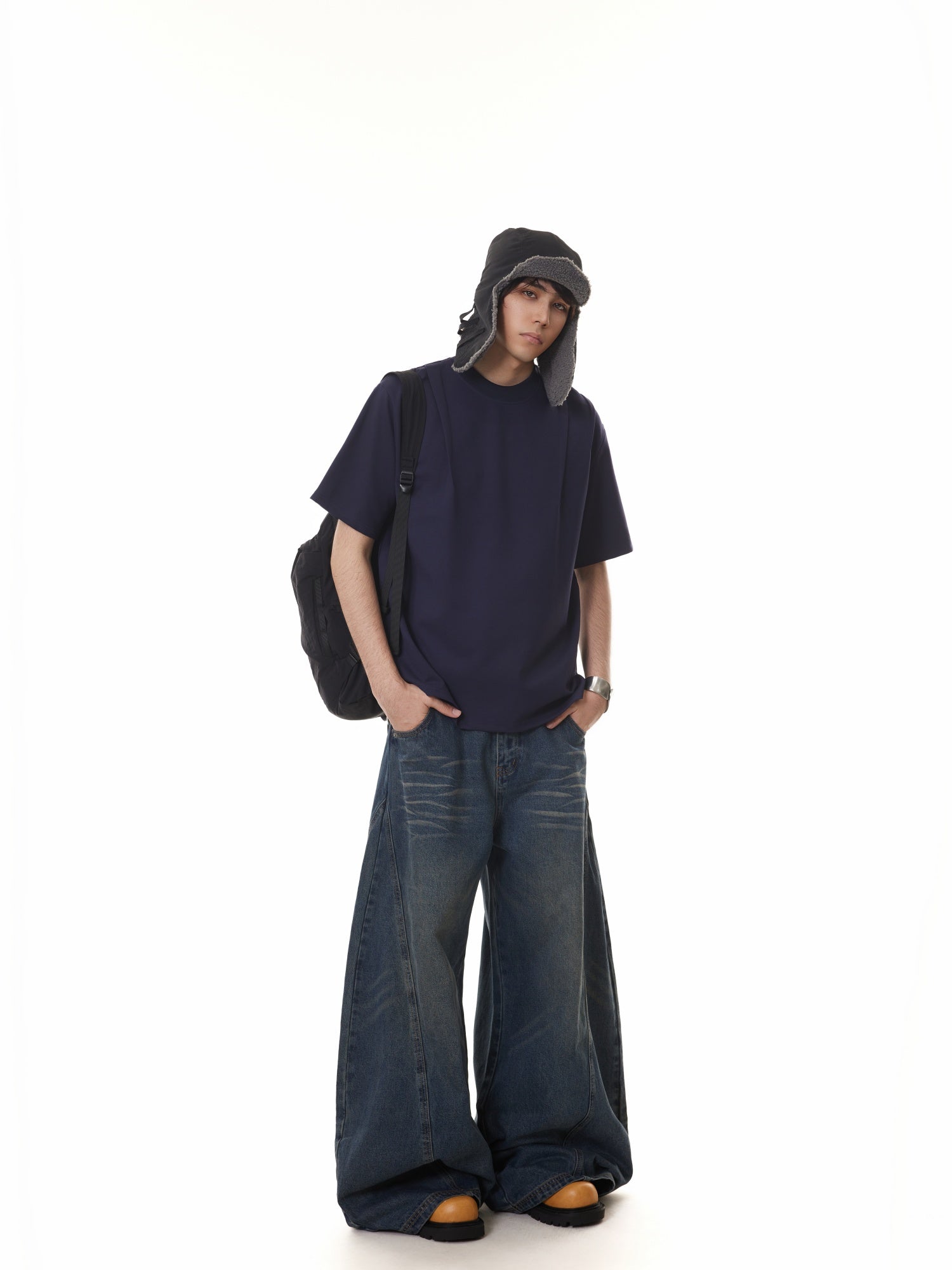 BTSG Roman Space Cotton Loose-leaf Deconstruction Tee