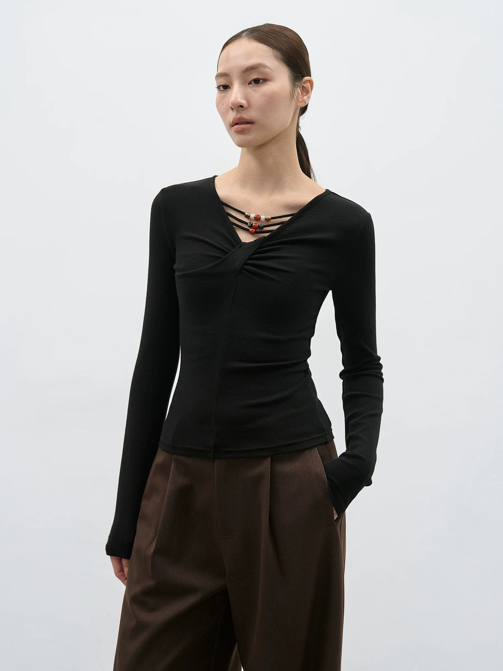 EIGHTHMONTH Niche Fashion Slim Long Sleeves