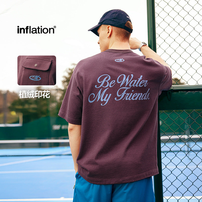 INF Pocket Flocking Printed Tee