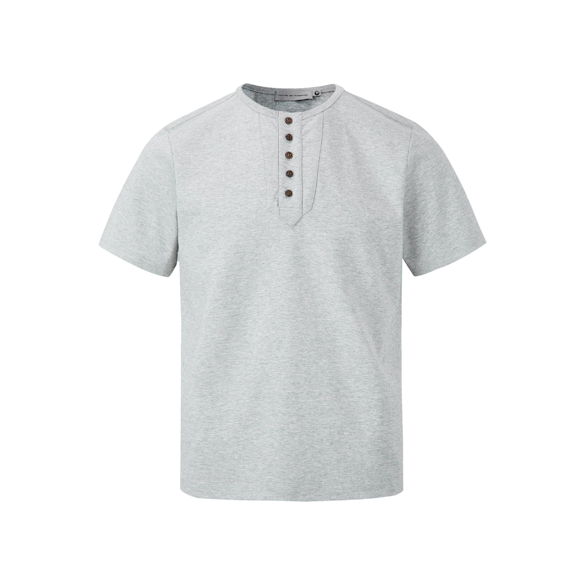 MADEEXTREME Five Buckle Henry Collar Retro Tee