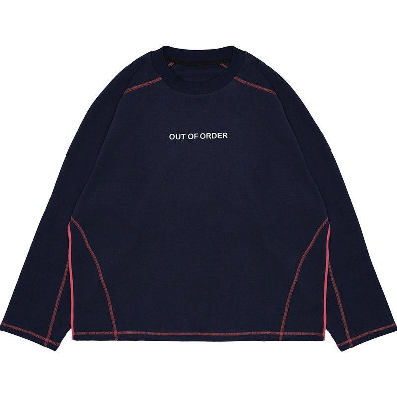 O3PARK Casual Shoulder Retro Sports Tee