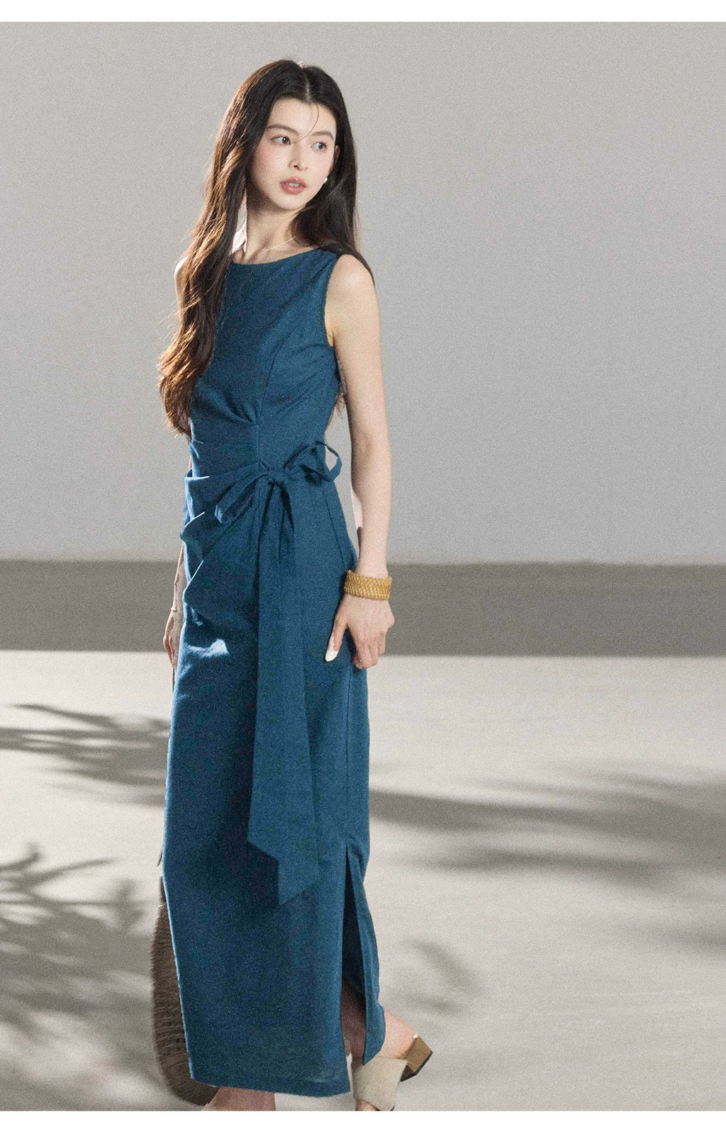 TYANG Temperament Waist Lace-up Dress