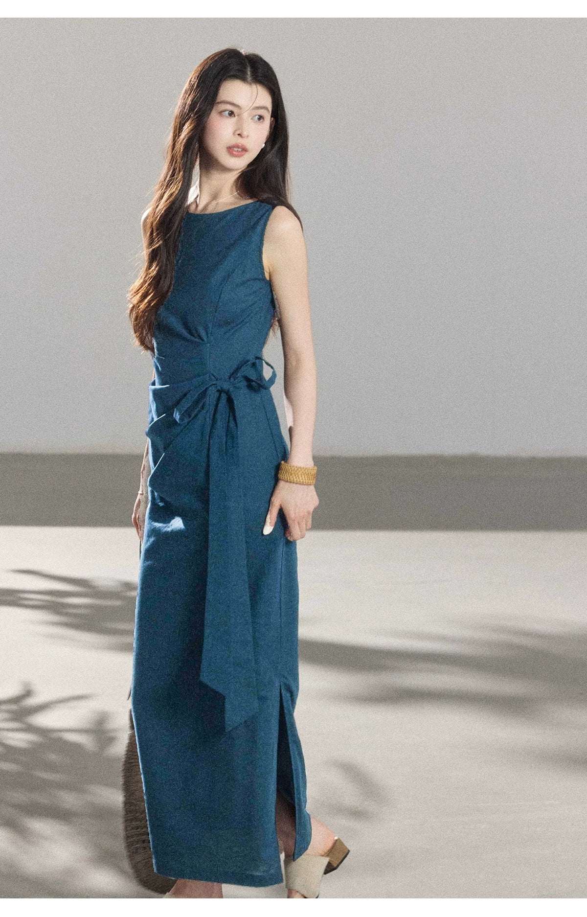 TYANG Temperament Waist Lace-up Dress