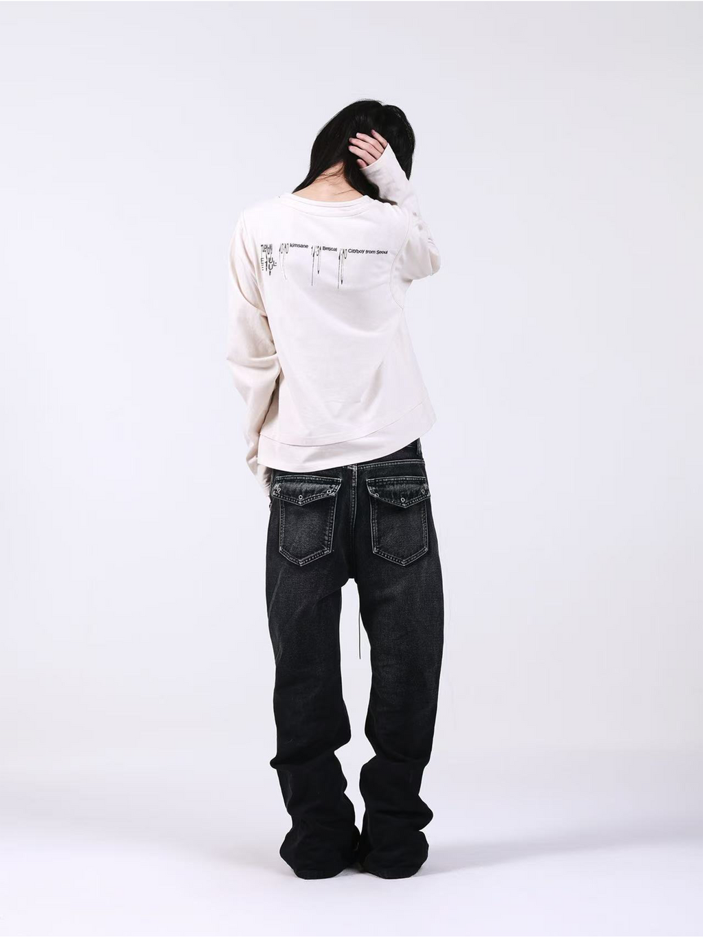 DETW Double Fake Two Front Shoulder Long Sleeves