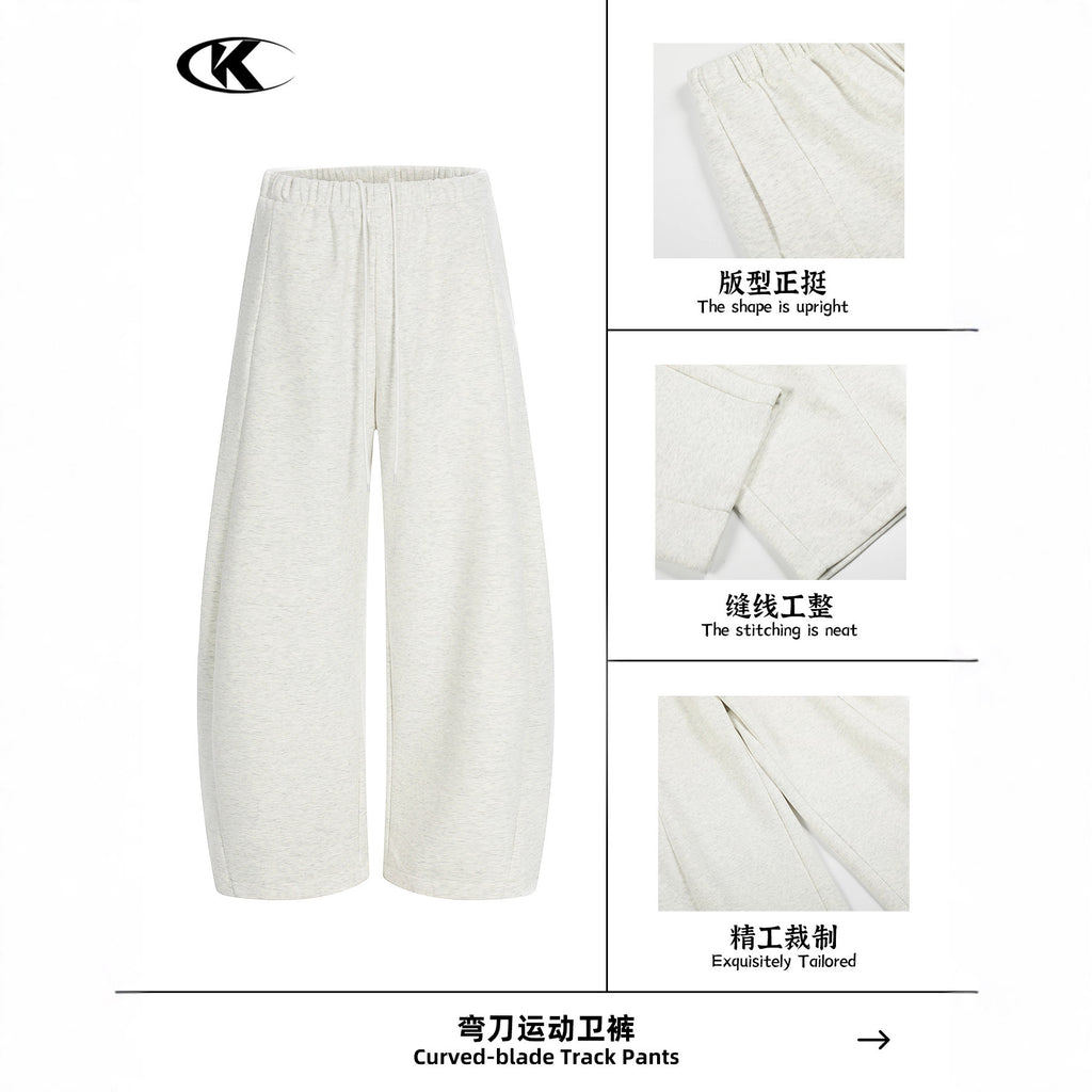 11KN wide-leg retro casual sweatpants