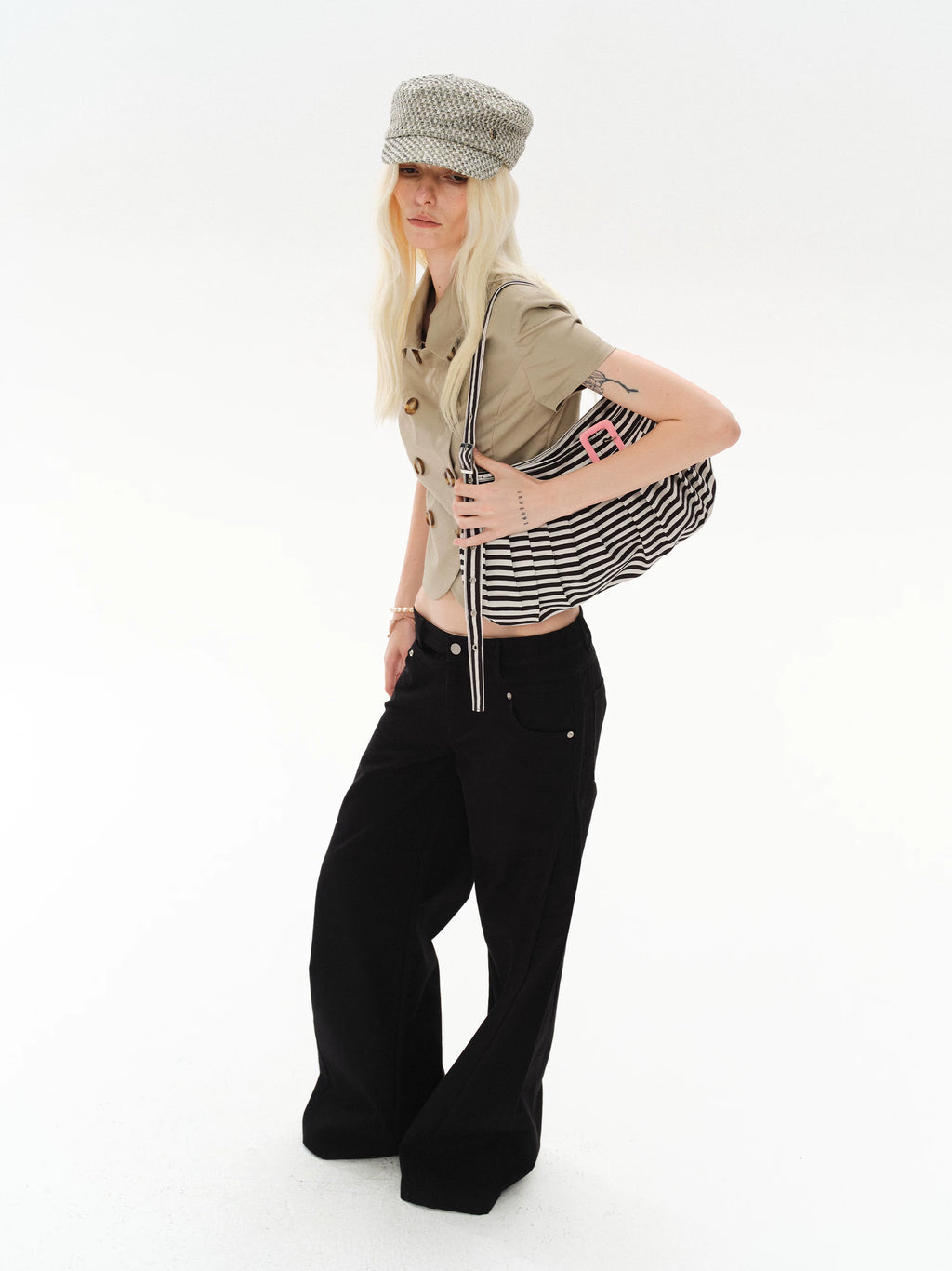Costustoot Striped Polka Dot Underarm Shoulder Bag