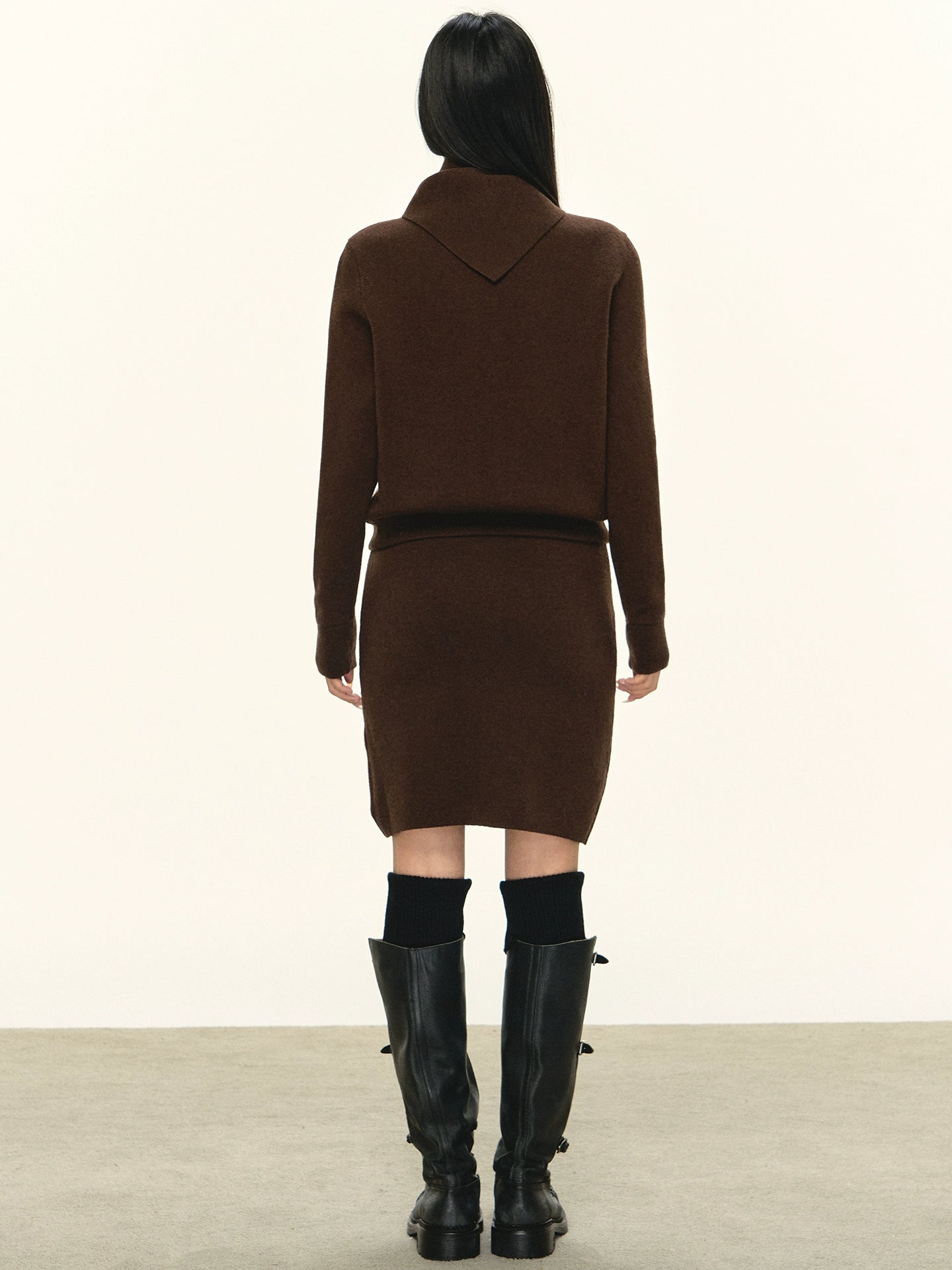 Anna Aneae Sweater Cardigan Knitted Skirt Set