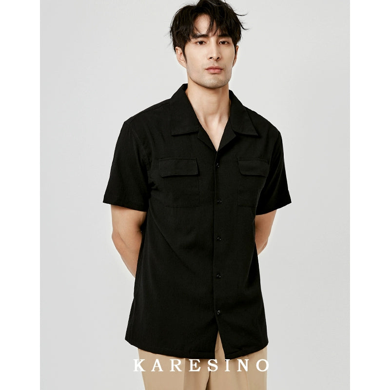 KARESINO Seersucker Breathable Casual Shirt