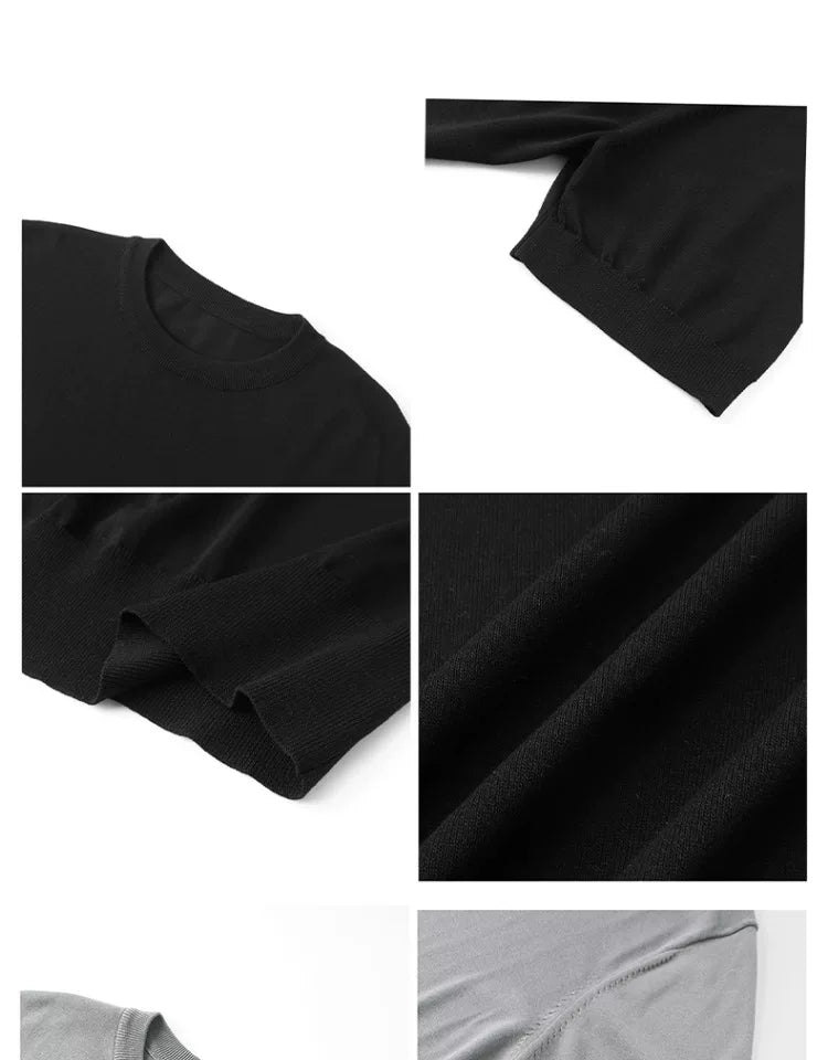 Borrowed Project Ice Silk Knitted Casual Loose Tee