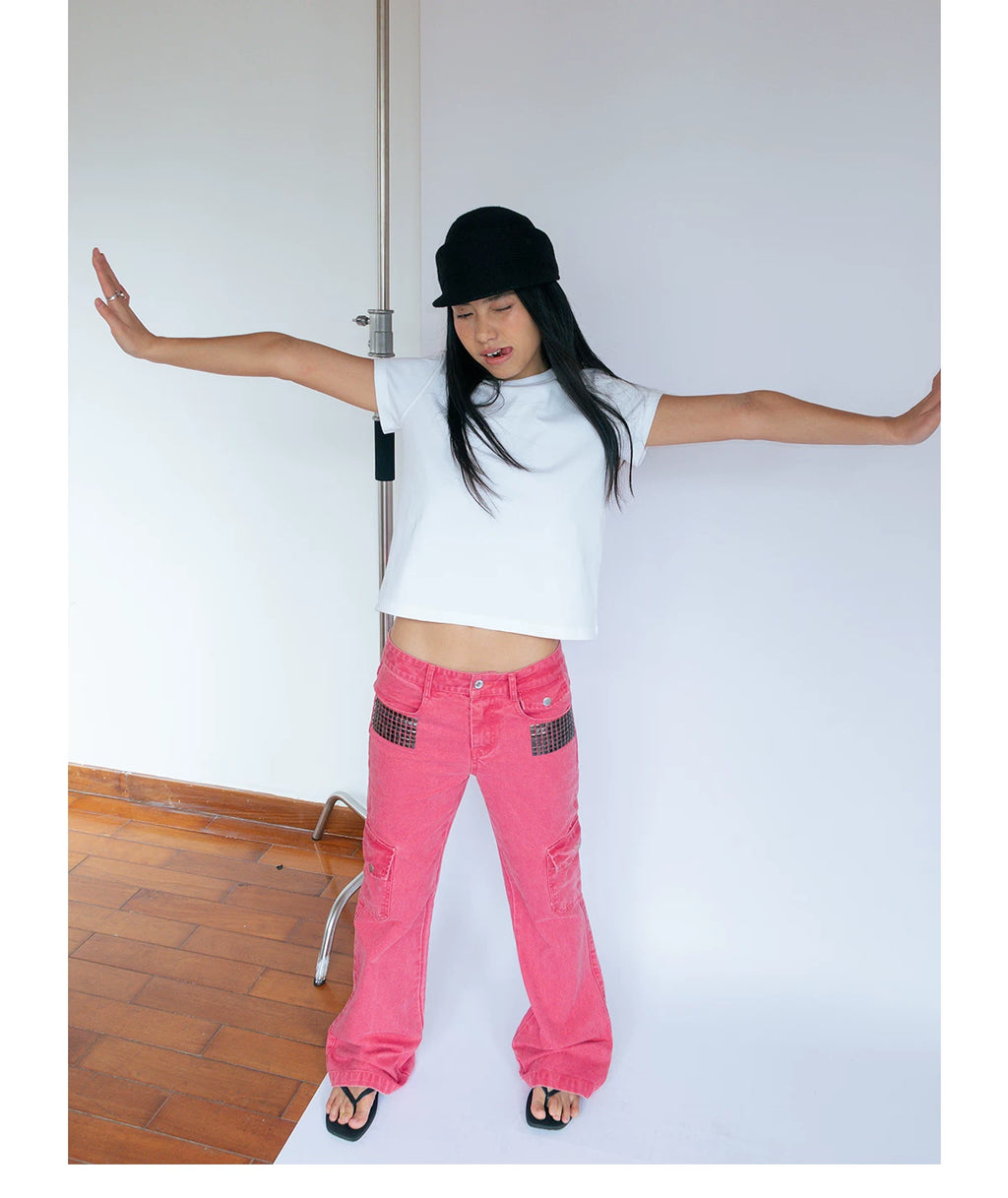 FUNKYFUN Retro Rivet Overalls
