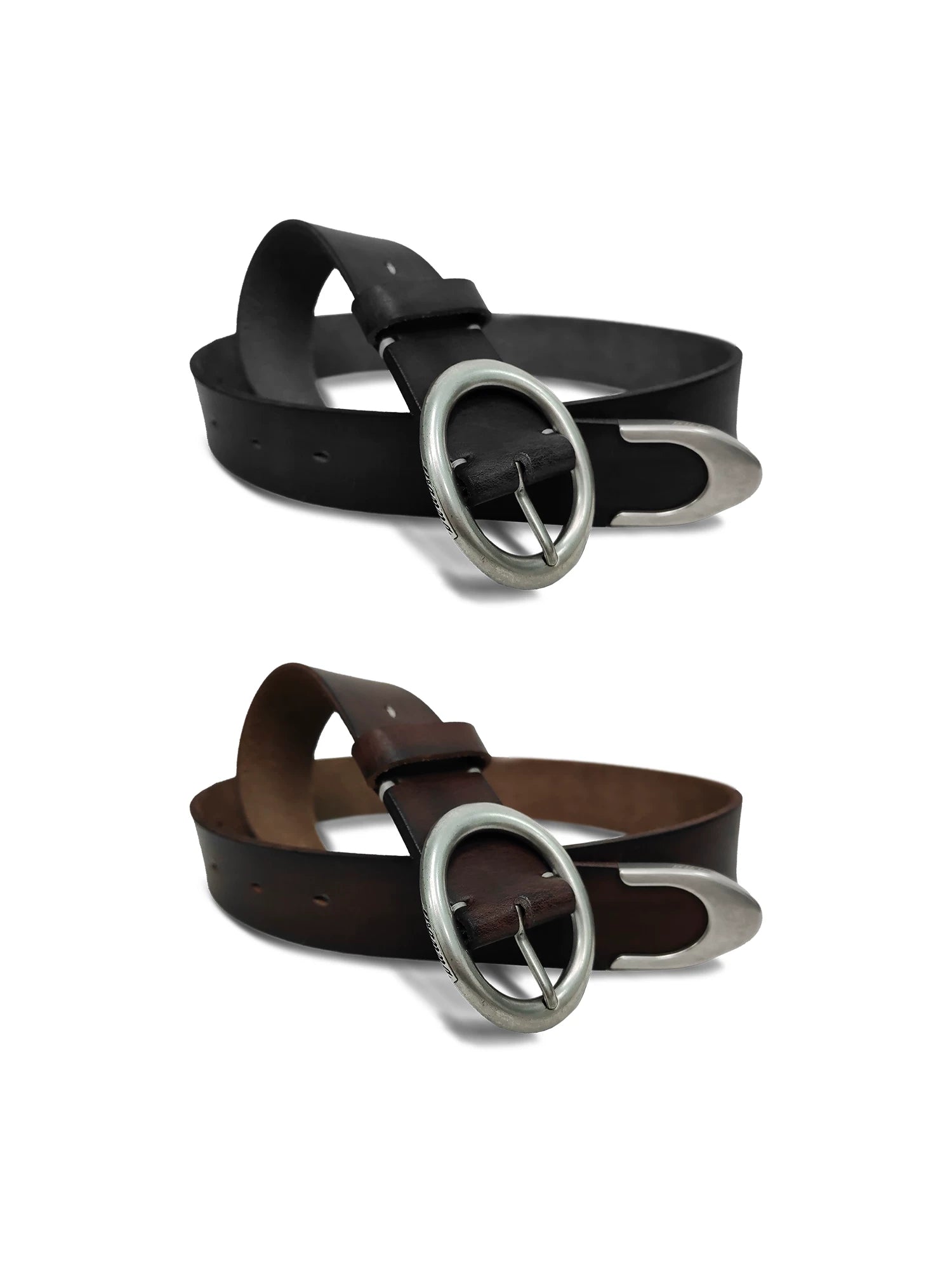 WANNALAB Top Layer Cowhide Hand-stitched Belt