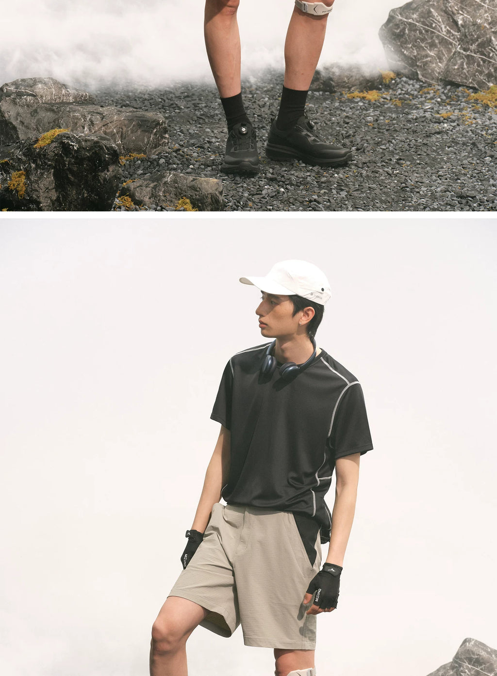 NO LOGO Quick-drying Outdoor Sports Round Neck Tee
