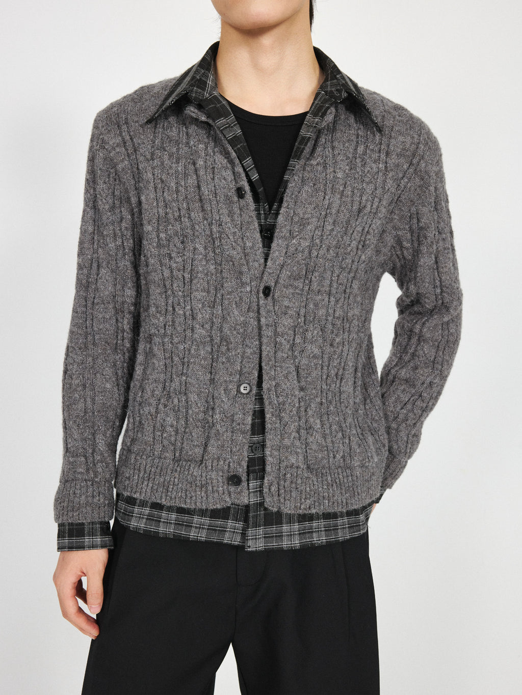 Stay The Night Patchwork Fake Two-piece Sweater