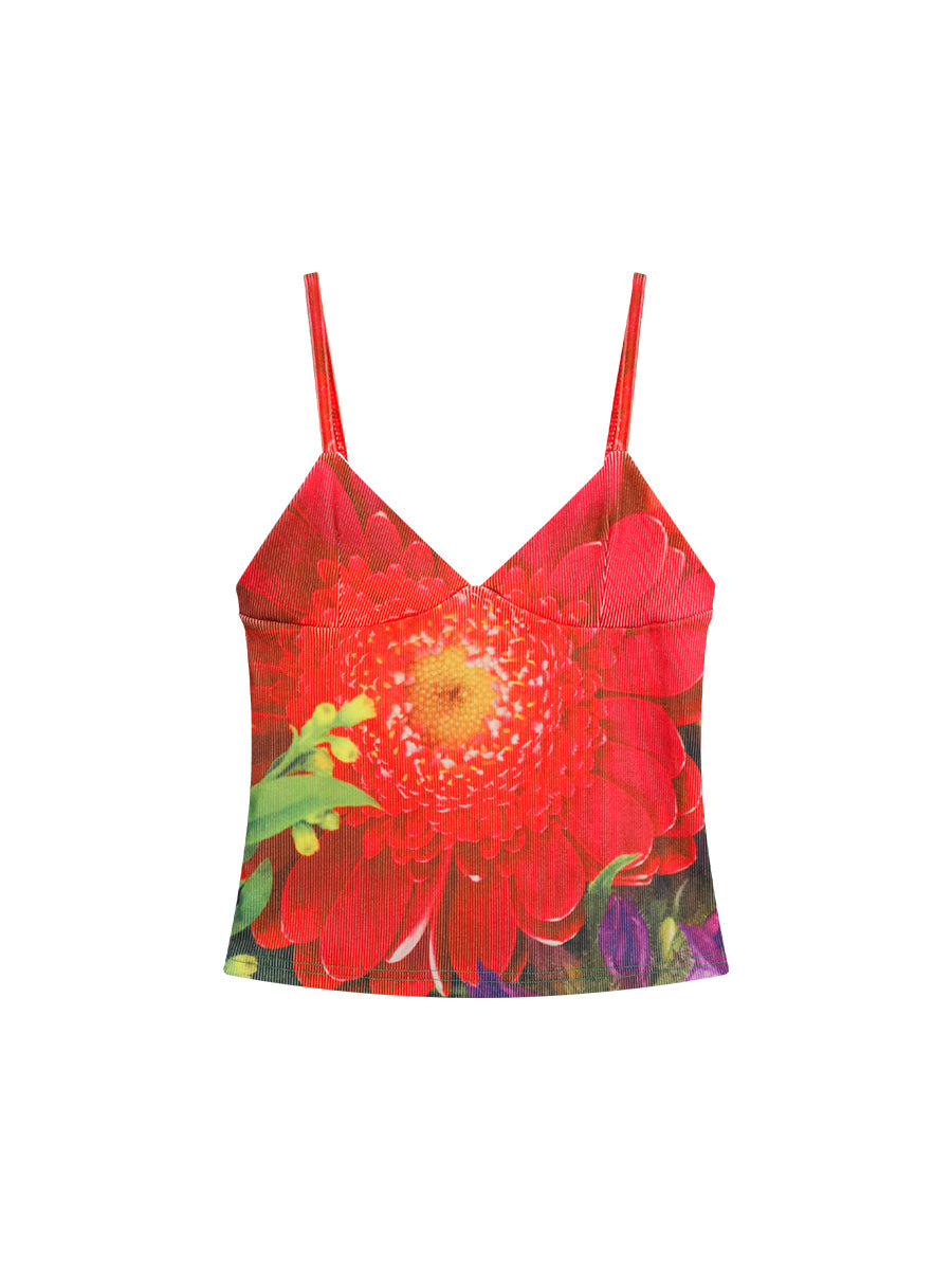 FUNKYFUN Stamen Full Print Sling Vest