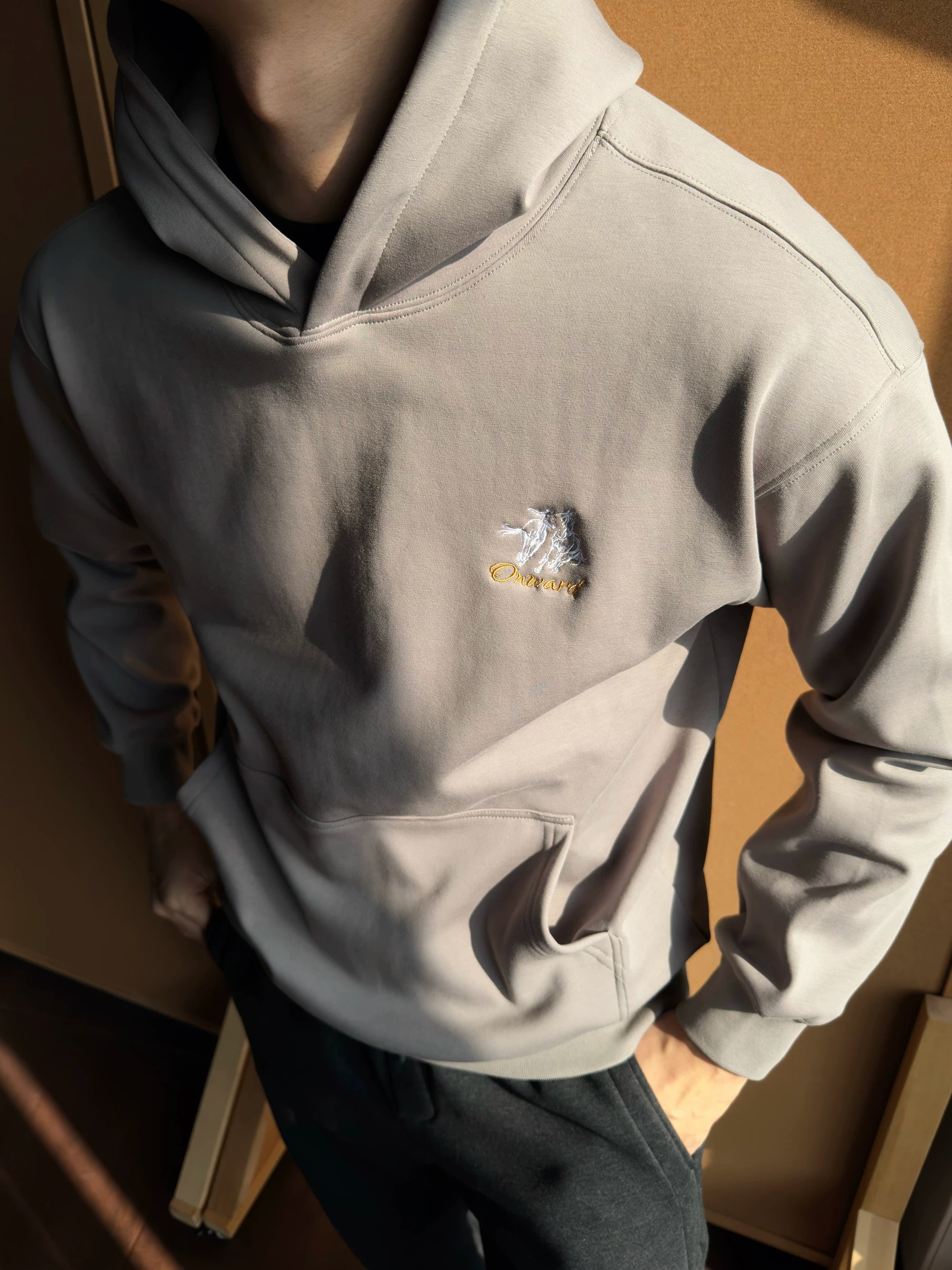 GTAL Hooded Embroidered Fleece Sweater