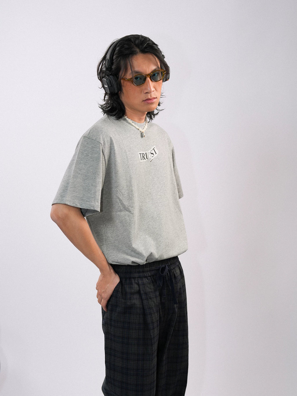 O3PARK Versatile Loose Text Printed Tee