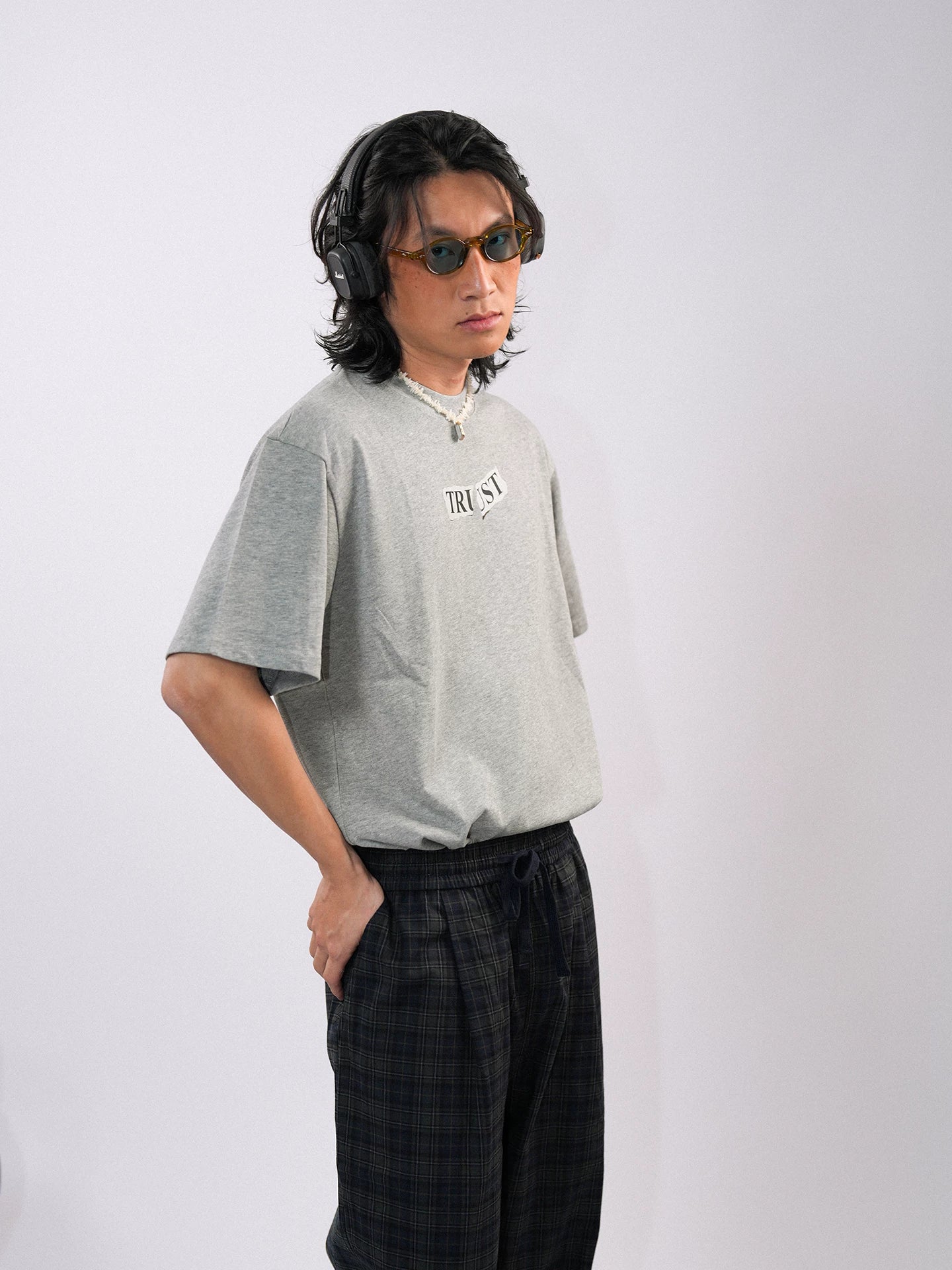 O3PARK Versatile Loose Text Printed Tee