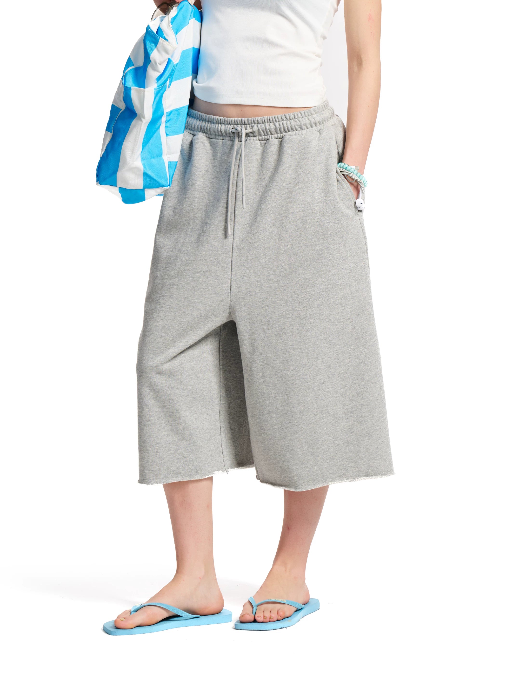 Loopsoon Minimalist Drawstring Seven-point Versatile Shorts