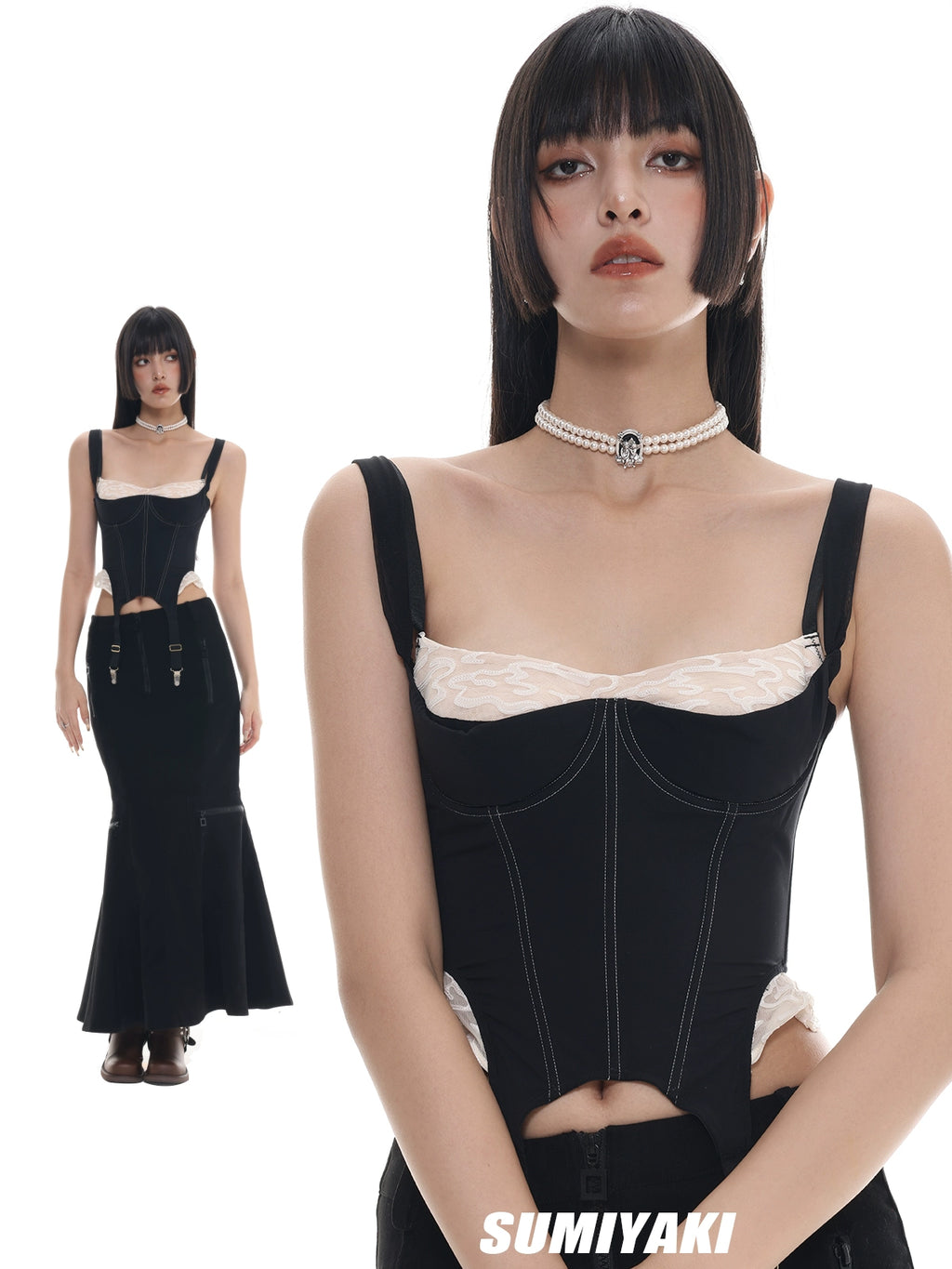 SUMIYAKI Retro Pearl Premium Texture Niche Necklace