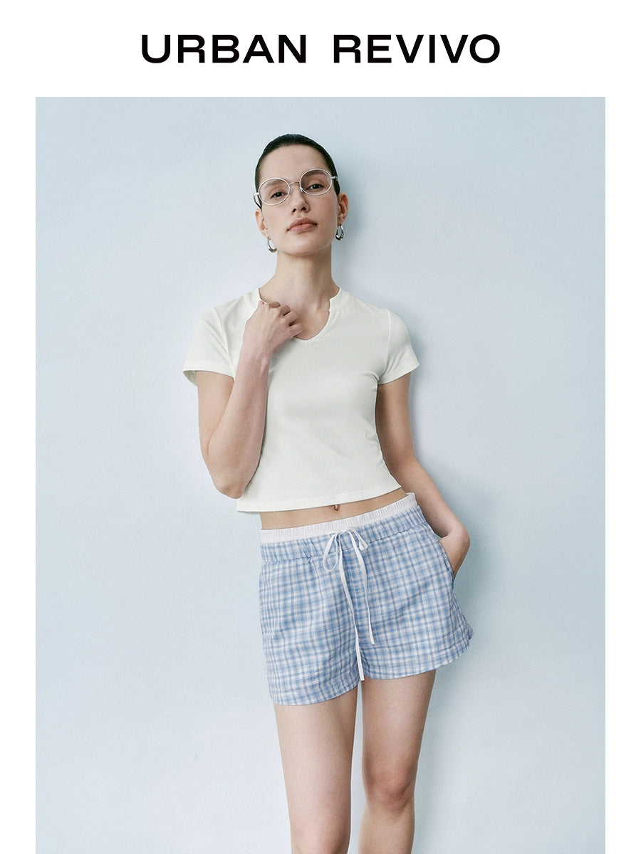 URBAN REVIVO Simple Casual Versatile Tee