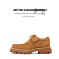 FANGSANHUO Vintage Square-toe Casual Derby Shoes