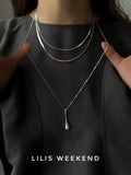 Lilis Weekend Minimalist Freshwater Pearl Long Necklace