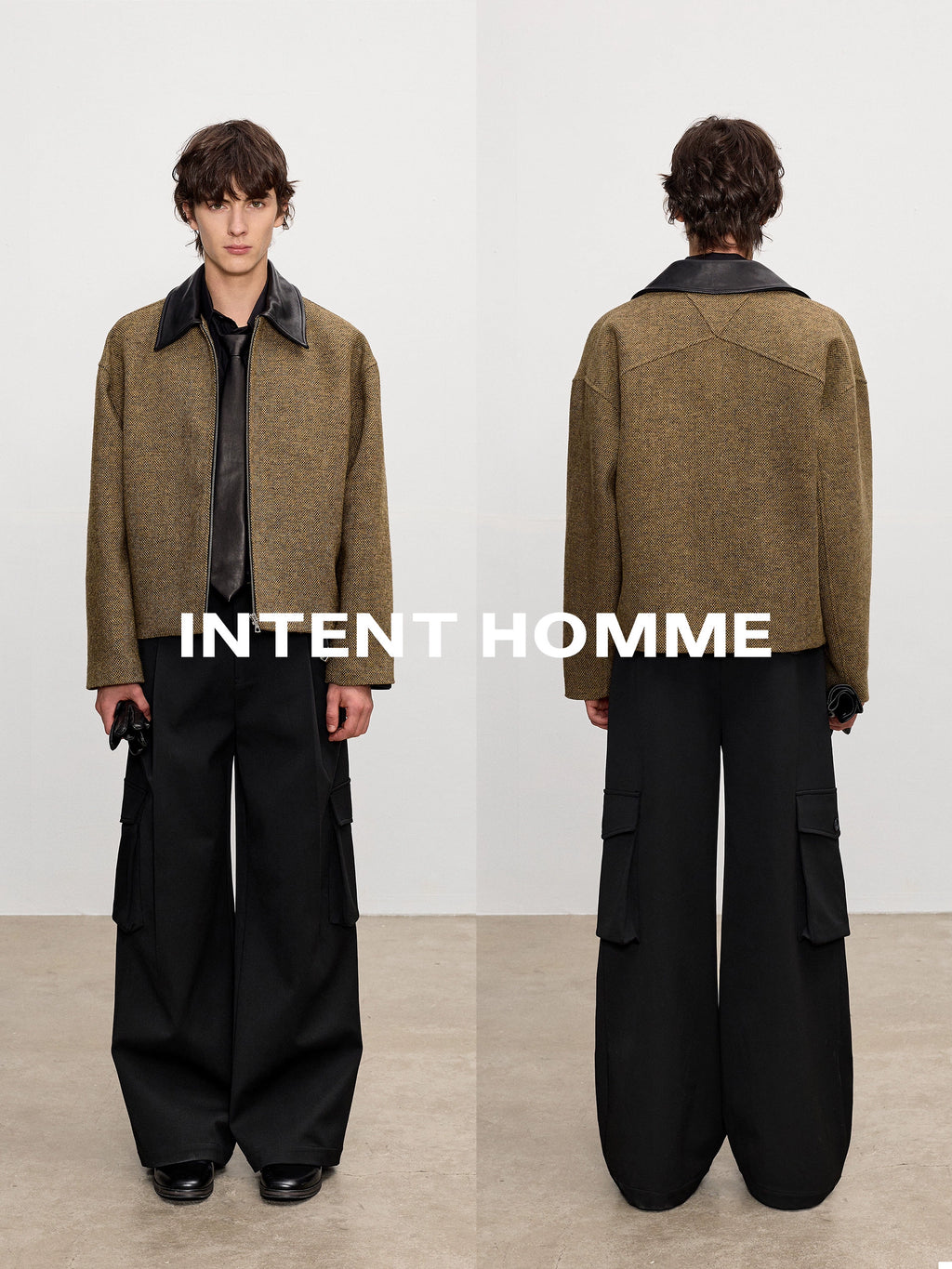 INTENT Vintage Lapel Tweed Jacket (pre order)