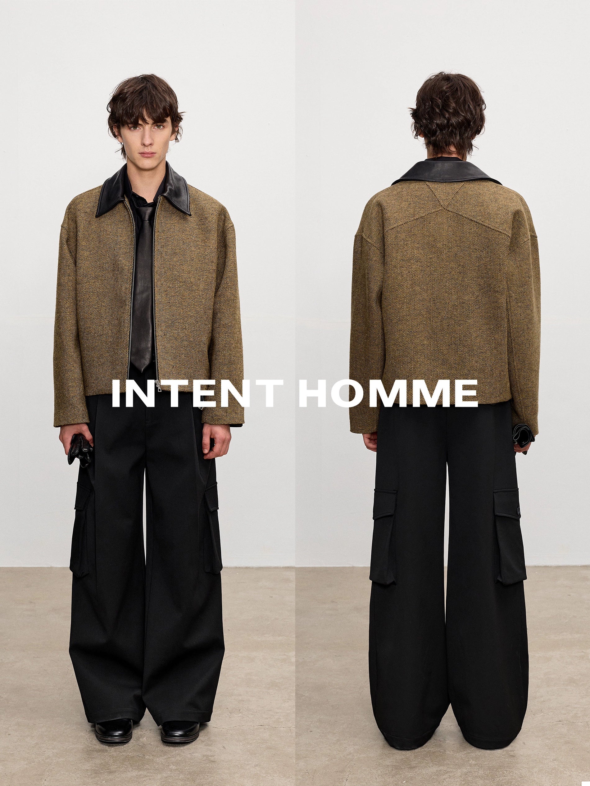 INTENT Vintage Lapel Tweed Jacket