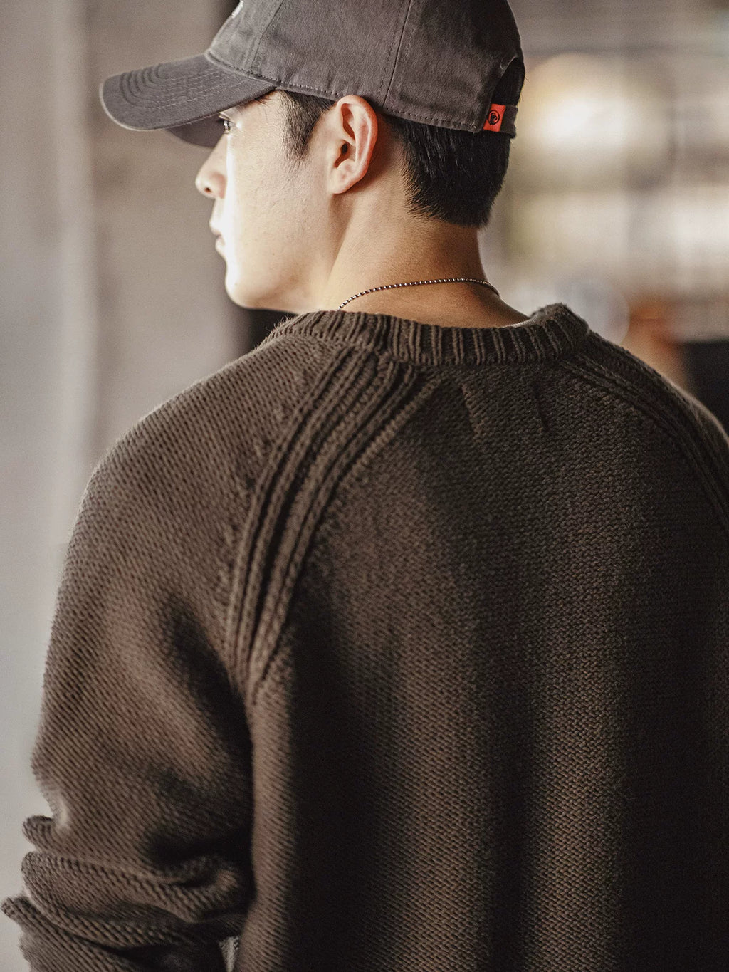 Madden Retro Heavy Crew Neck Knitted Sweater