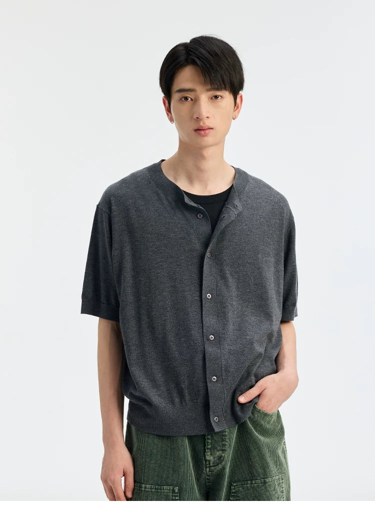 BUTTBILL Crew Neck Loose Casual Shirt Tee