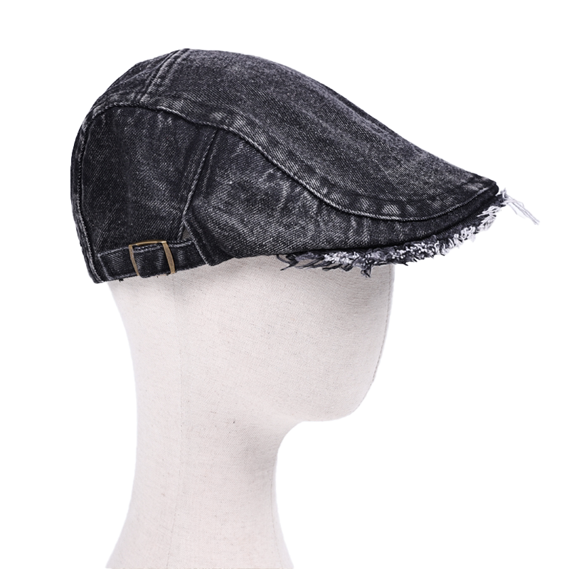 YORSOY Vintage Denim Burr Beret