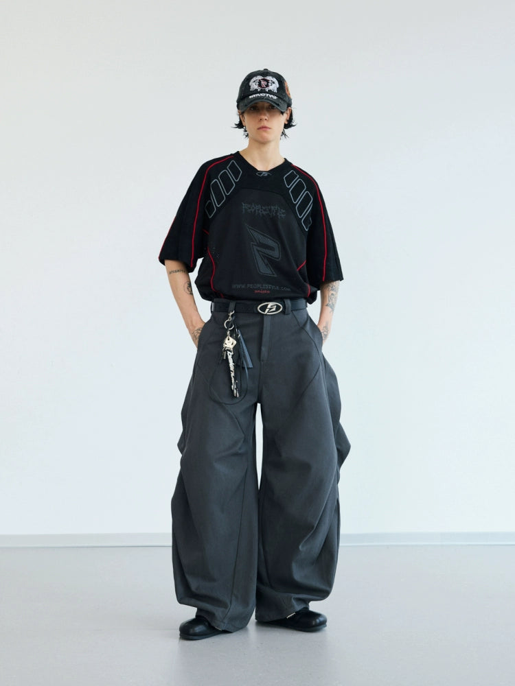 PEOPLESTYLE Sports Air Breathable Loose Jersey Tee