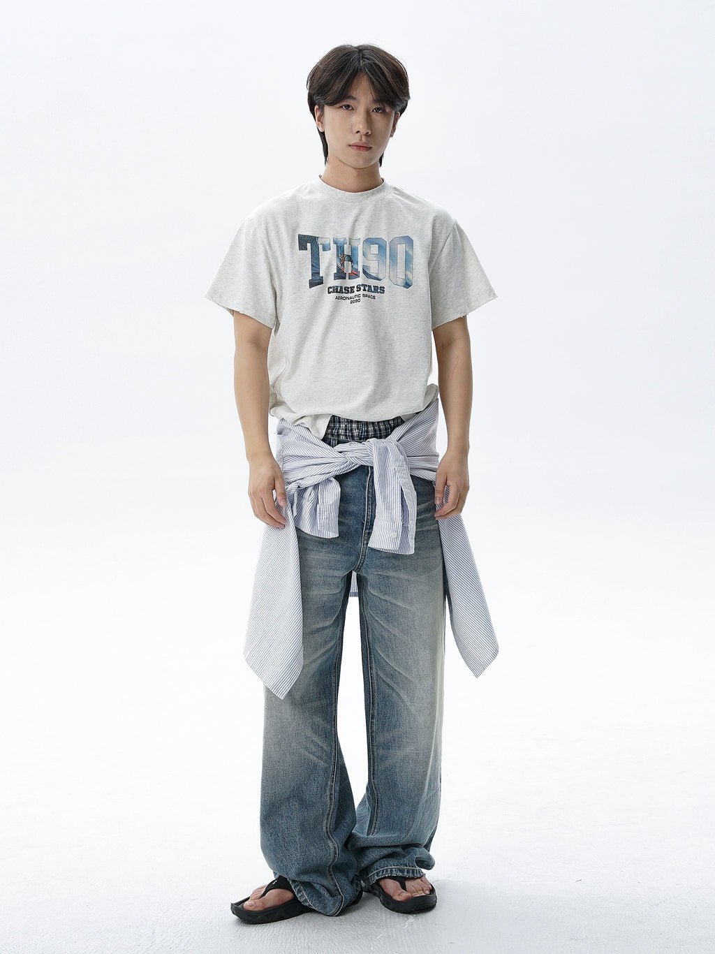 TH90 Cutscene Surf Flower Yarn Cotton Tee