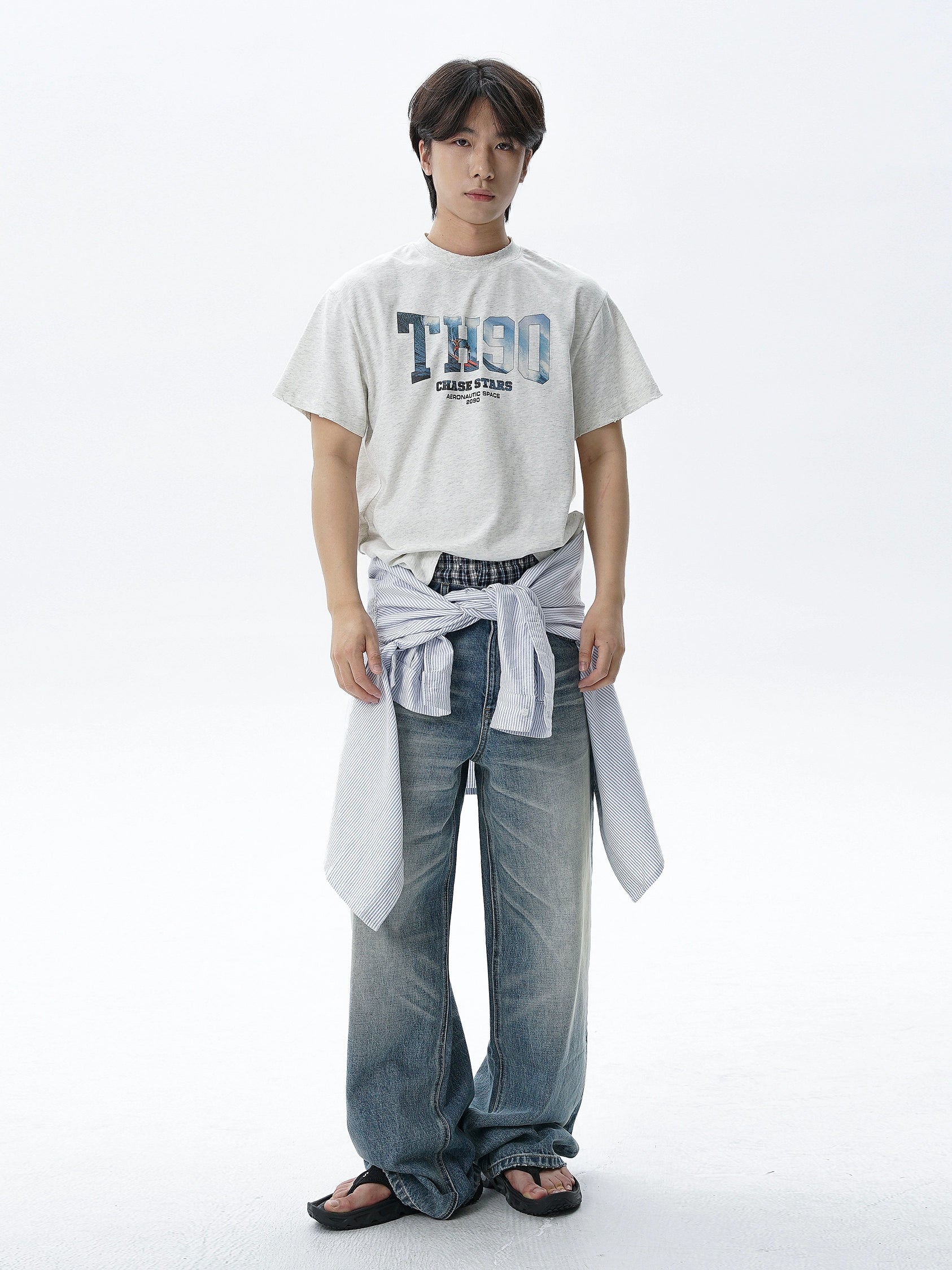 TH90 Cutscene Surf Flower Yarn Cotton Tee