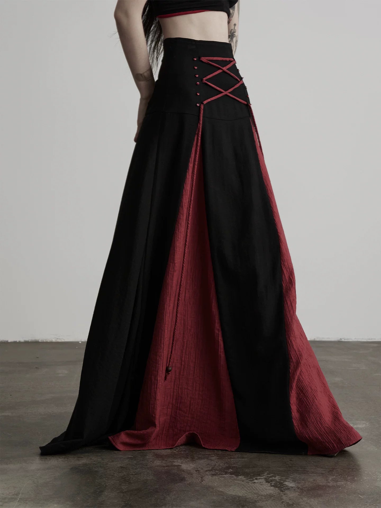 INDULGE Contrasting Color Versatile Casual Dress