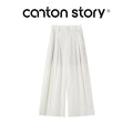 Cantonstory High Waist Straight Suit Casual Pants
