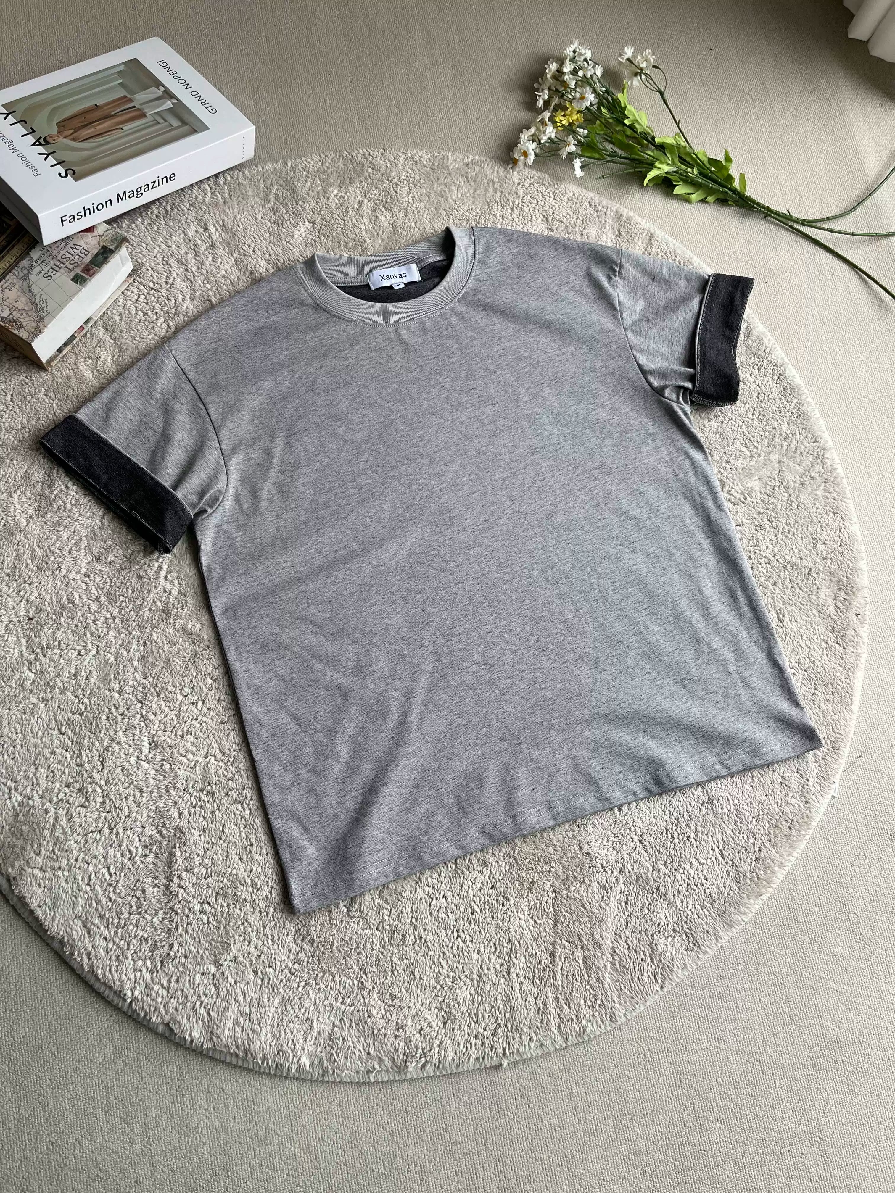 Xanvas Yarn Texture Casual Tee