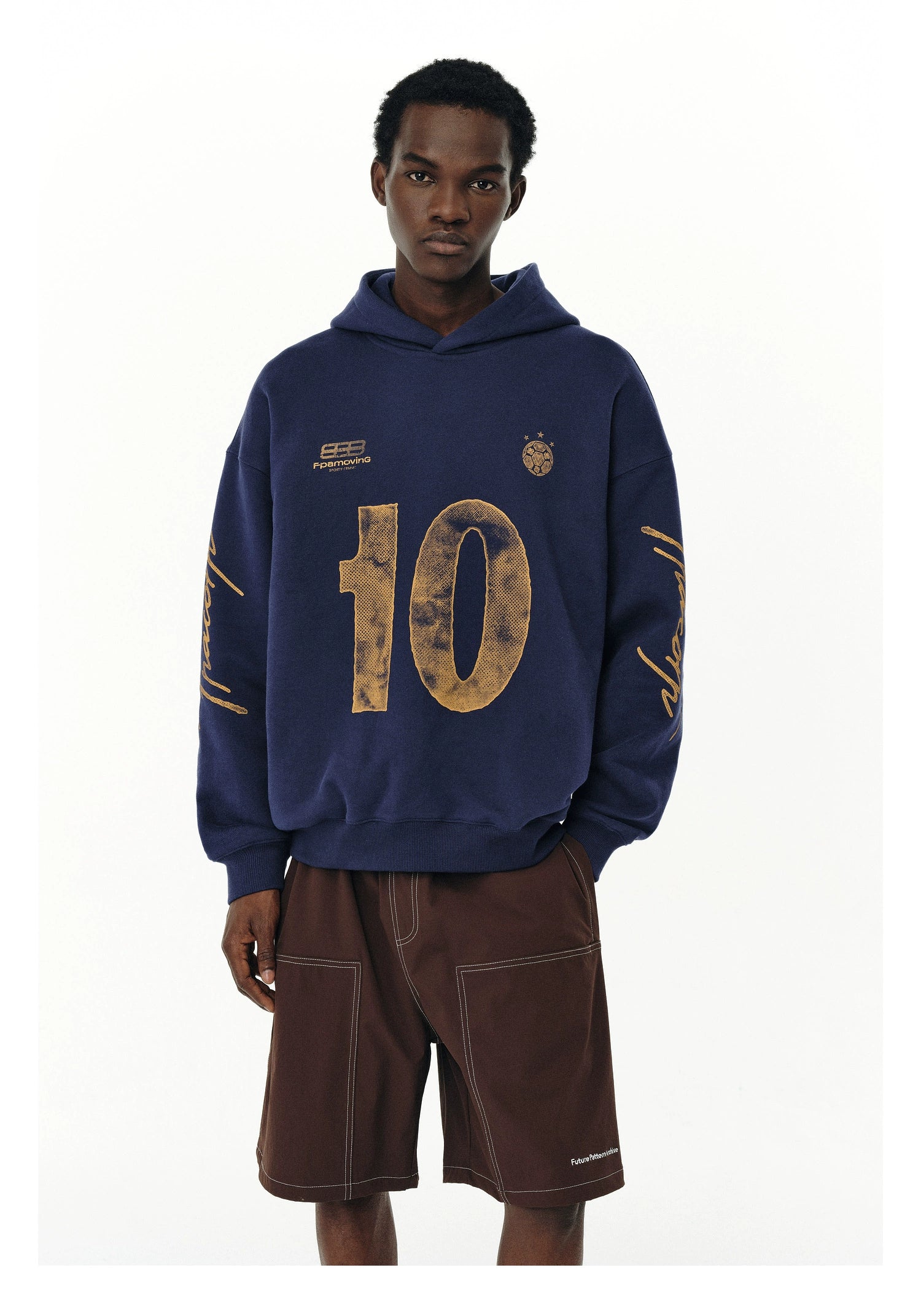 FPA Hooded Digital Retro Mottled Sweater