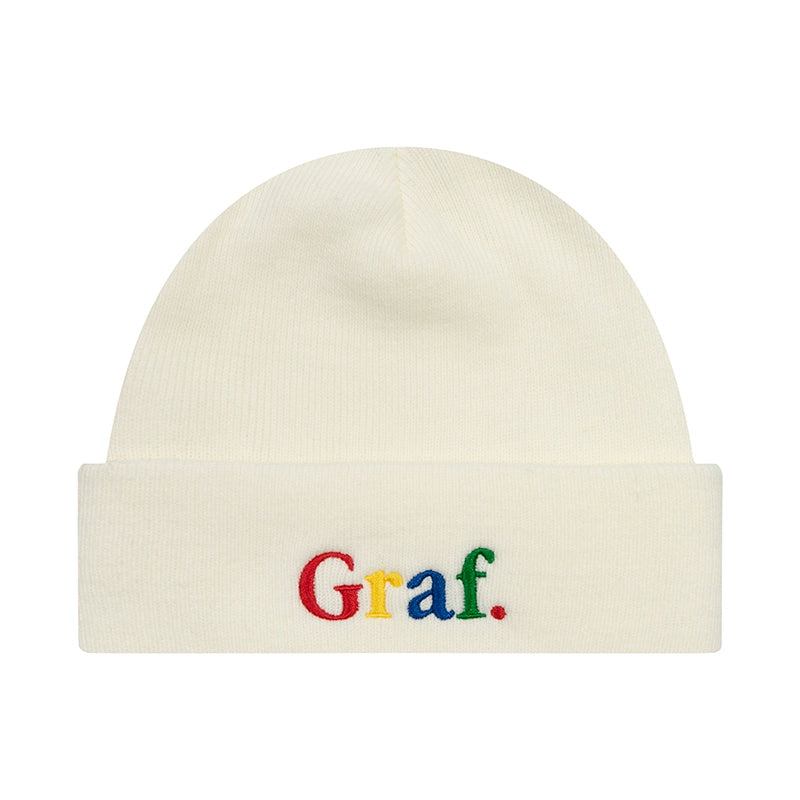 GRAF Embroidered Color Knitted Short Thread Cap