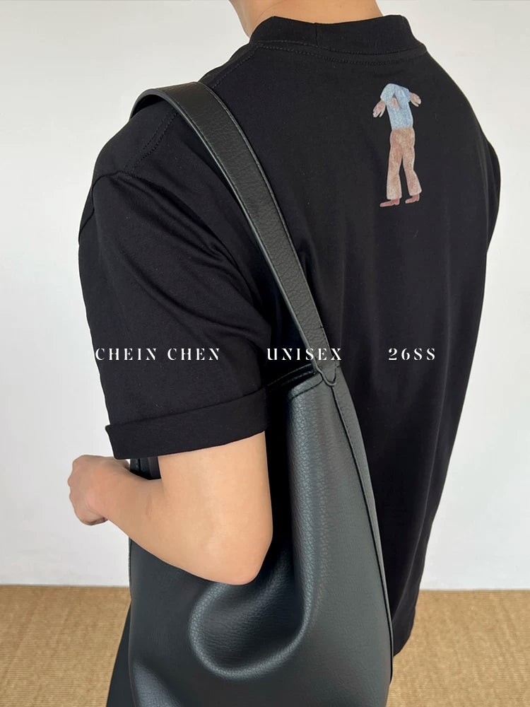 Chein Abstract Horse Print Loose Tee