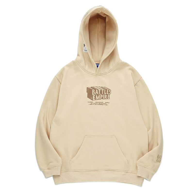 Battles Versatile Loose Fleece Hooded Sweater