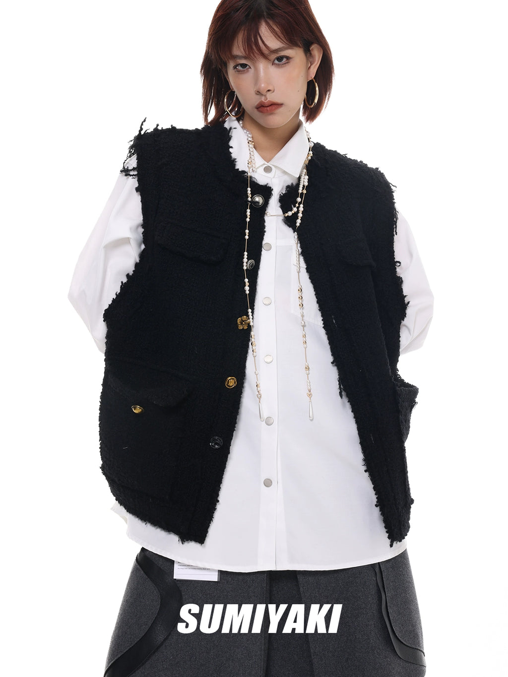 SUMIYAKI Broken Pearl Necklace