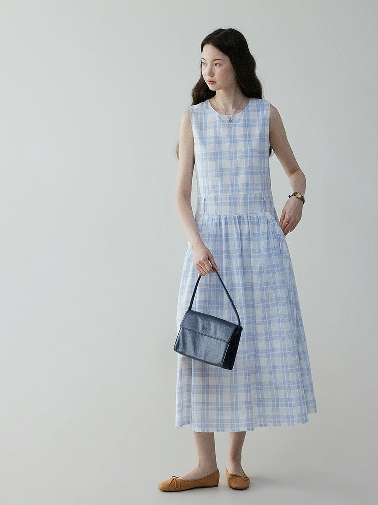 VOOE Korean Waist Strap Sleeveless Vest Dress