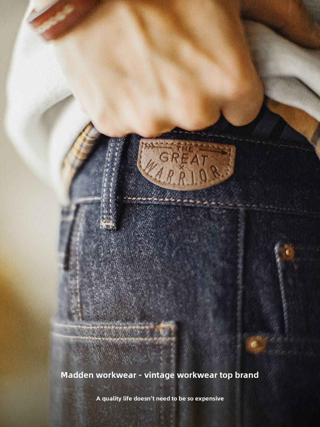 Madden Vintage Bamboo Dark Blue Straight Jeans