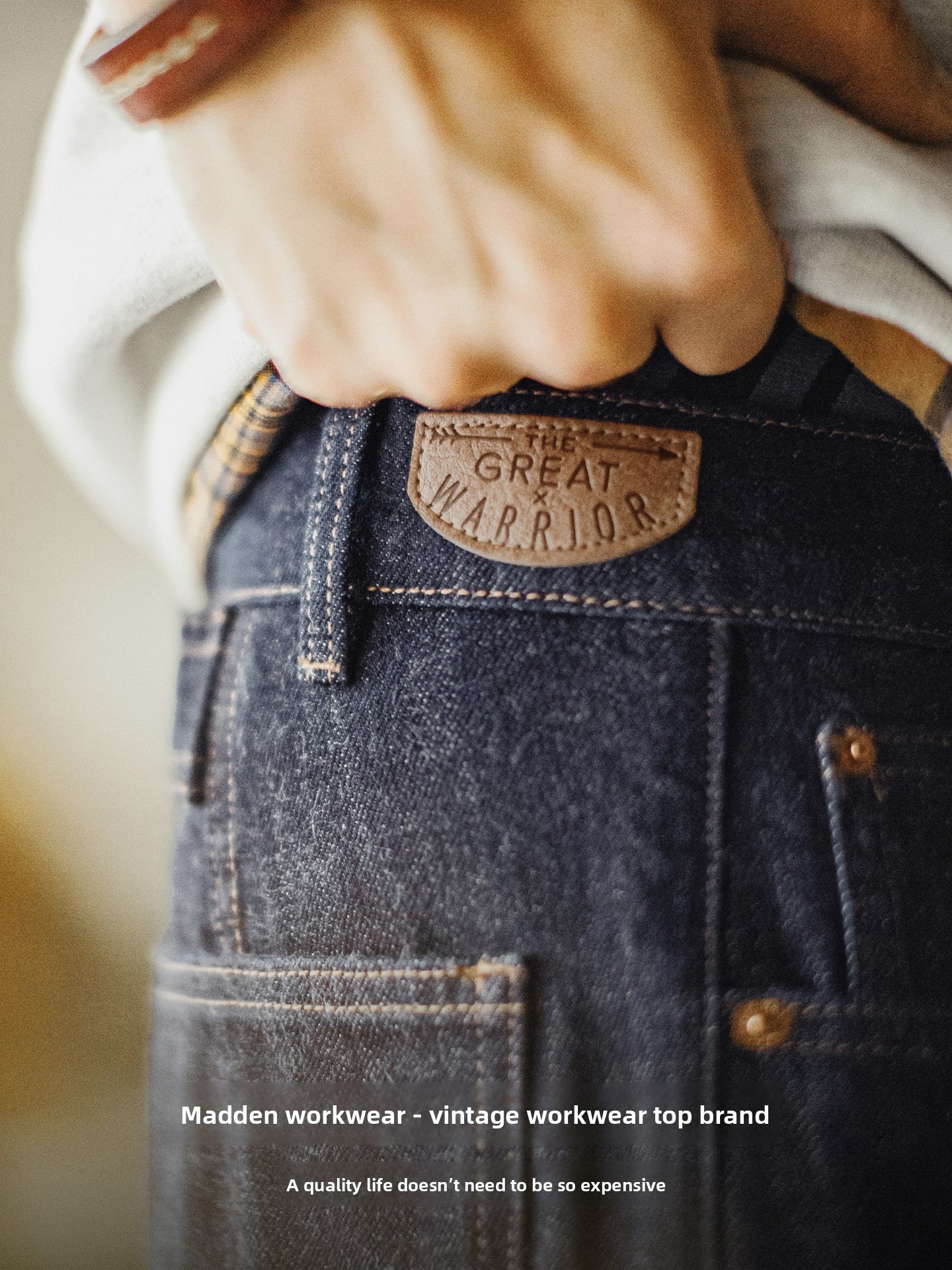 Madden Vintage Bamboo Dark Blue Straight Jeans