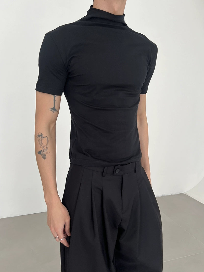 COLN Stack Collar Slim Versatile Tee