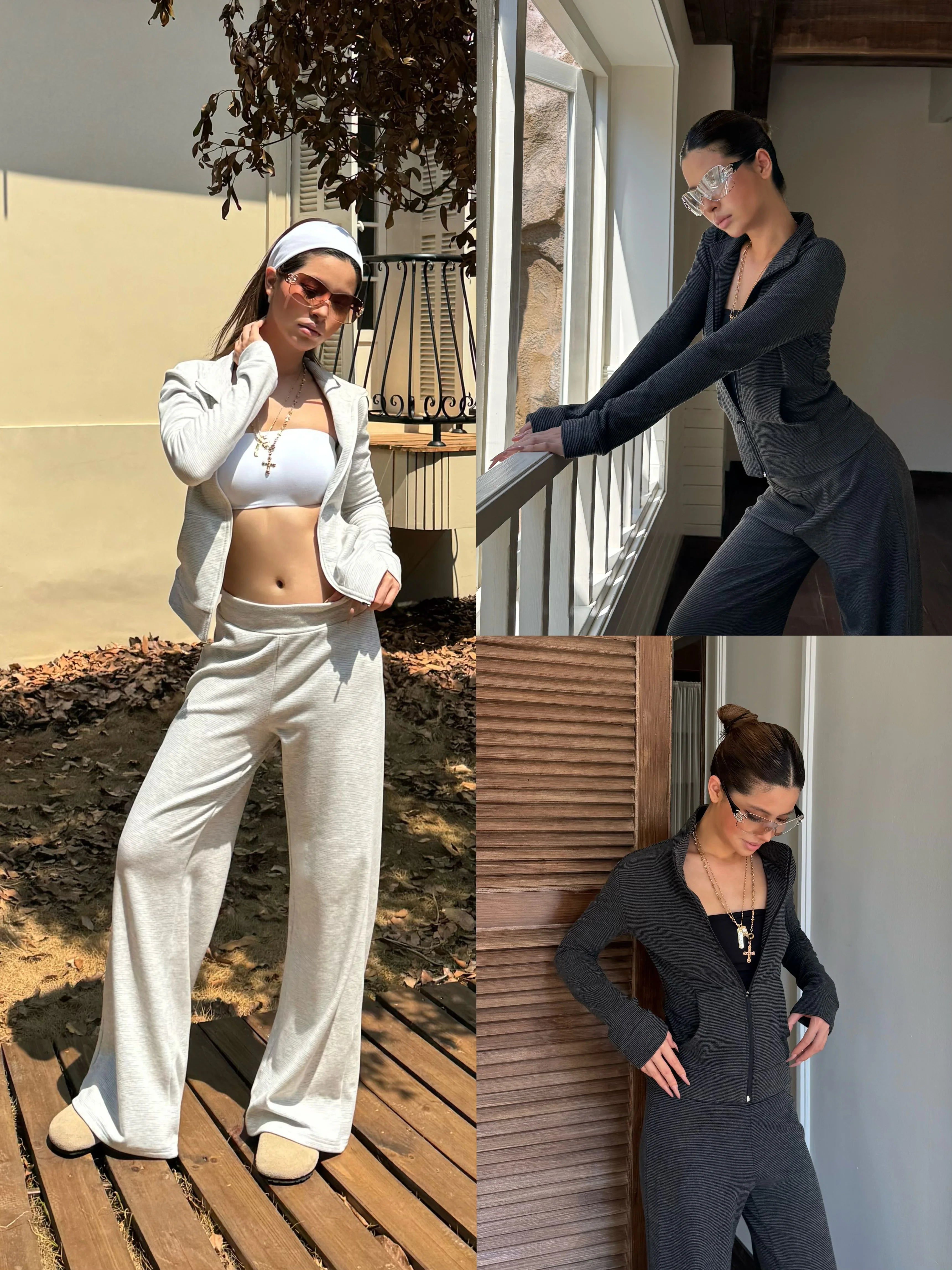 Audwyn Polished Striped Casual Sports Suit