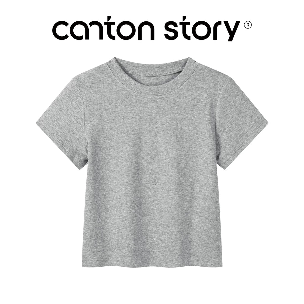 Cantonstory Casual Simple Versatile Tee