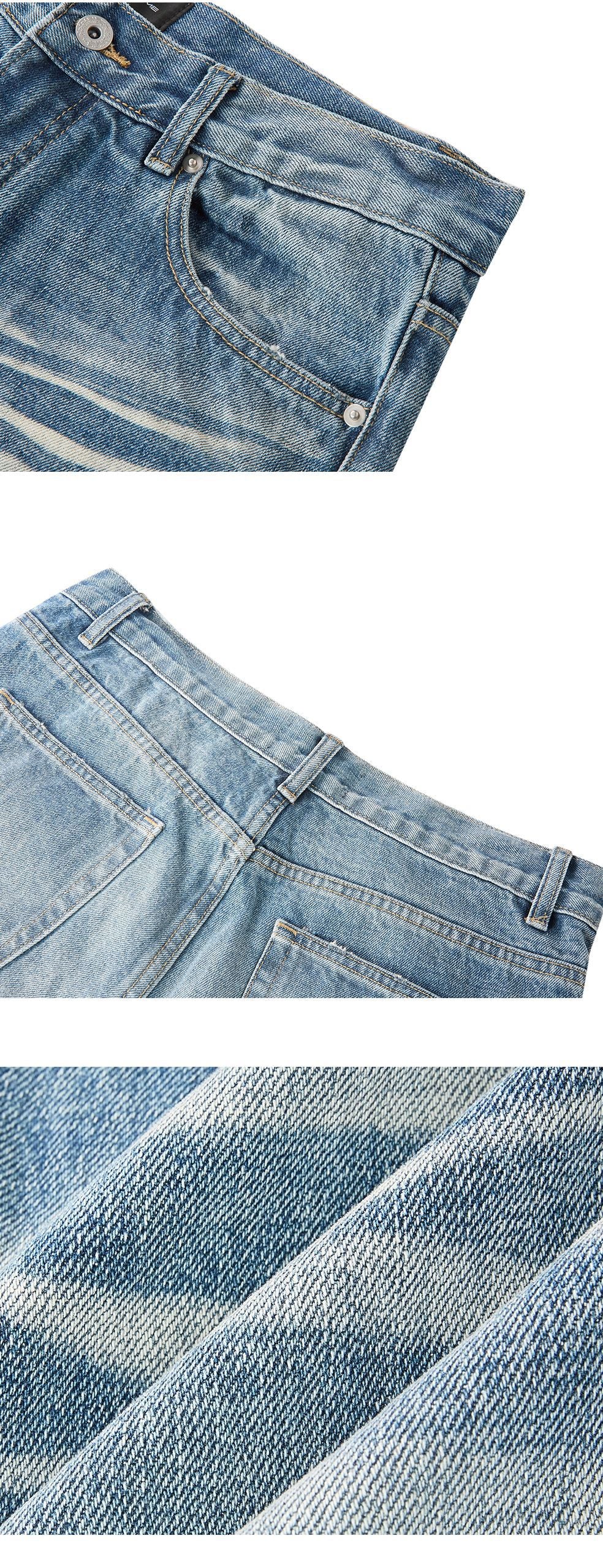 MADEEXTREME Straight Versatile Loose Jeans